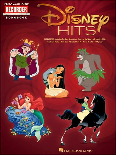 Cover for Hal Leonard Publishing Corporation · Disney Hits: Recorder Songbook - 15 Favorites (Bok) (2010)