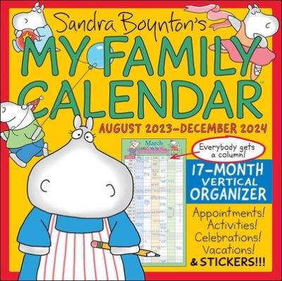 Cover for Sandra Boynton · Sandra Boynton's My Family Calendar 17-Month 2023-2024 Family Wall Calendar (Kalender) (2023)