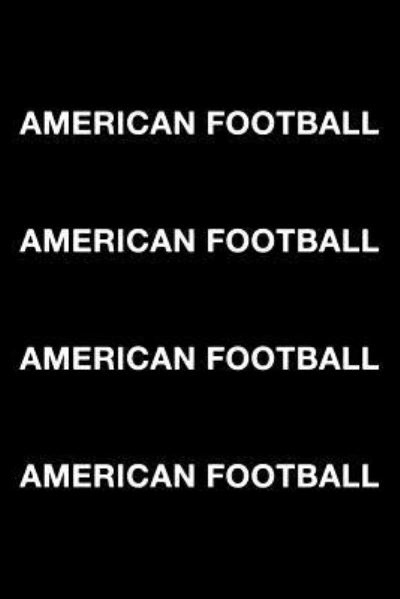 Cover for Mark Hall · American Football American Football (Paperback Book) (2018)