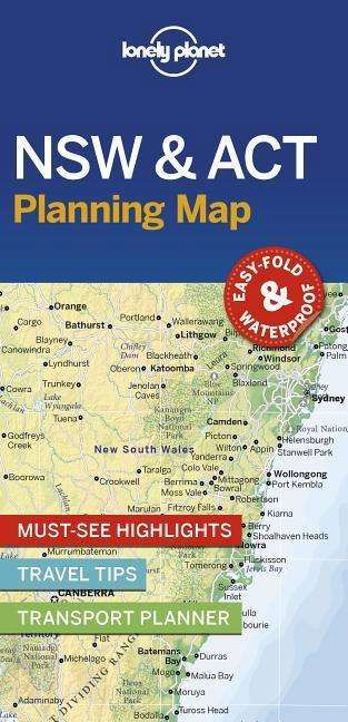 Lonely Planet New South Wales & ACT Planning Map - Map - Lonely Planet - Kirjat - Lonely Planet Global Limited - 9781788686013 - perjantai 15. marraskuuta 2019