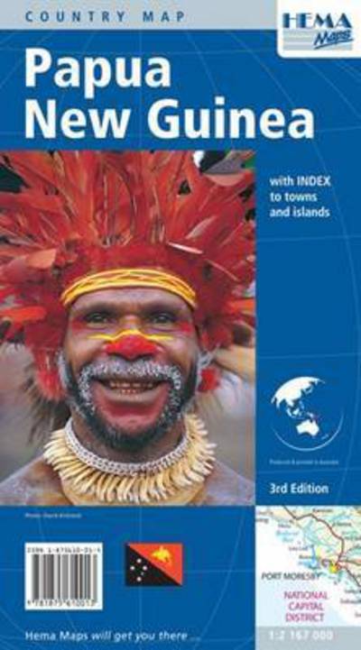 Papua New Guinea, Hema Country Map 1:2,167 mill. - Hema Maps - Książki - Hema maps international maps - 9781875610013 - 3 stycznia 2001