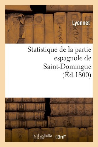 Cover for Lyonnet · Statistique De La Partie Espagnole De Saint-domingue (Pocketbok) [French edition] (2013)