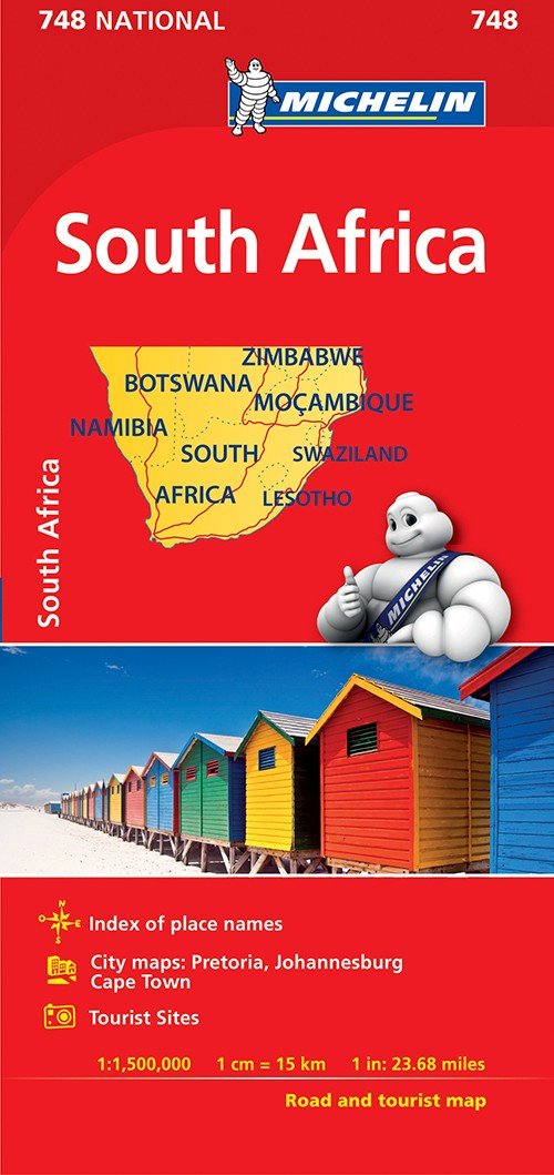 South Africa National Map 748: Map - Michelin - Livros - Michelin Editions des Voyages - 9782067229013 - 12 de março de 2018