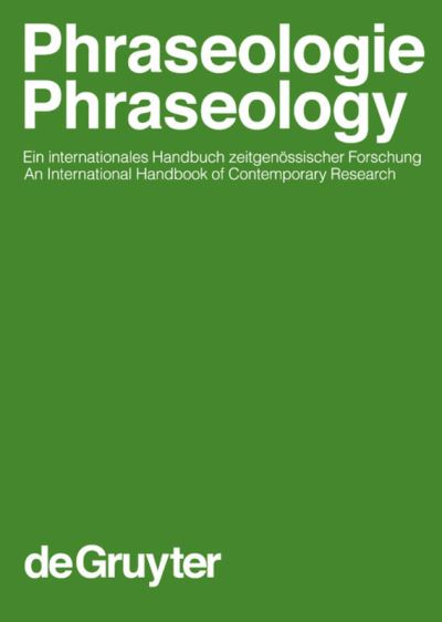 Cover for Et Al. · Phraseologie.Gruyter.01 (HSK 28.1) (Book) [German, Slp Blg edition] (2007)