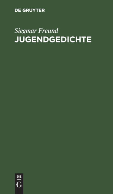 Cover for Karl Gustav Dengel · Jugendgedichte (Book) (1901)