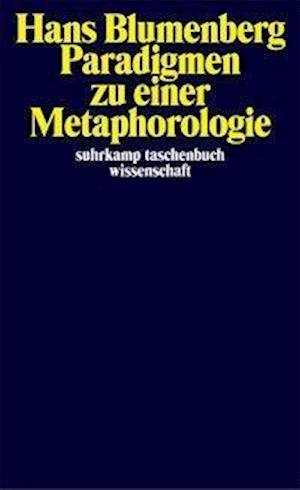 Cover for Hans Blumenberg · Suhrk.TB.Wi.1301 Blumenberg.Paradigmen (Book)