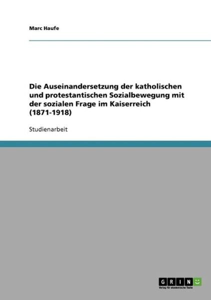 Cover for Haufe · Die Auseinandersetzung der kathol (Book) [German edition] (2013)