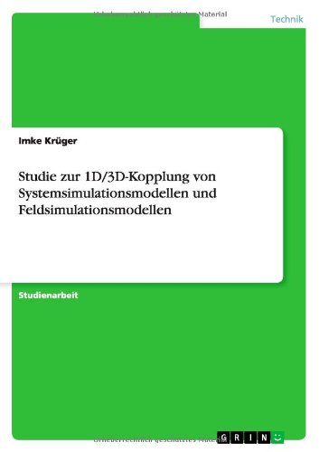 Cover for Krüger · Studie zur 1D/3D-Kopplung von Sy (Book) [German edition] (2013)