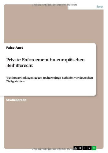 Cover for Aust · Private Enforcement im europäische (Book) [German edition] (2011)