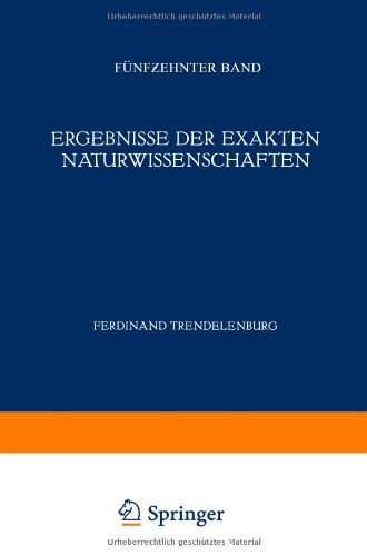 Cover for F Hund · Ergebnisse Der Exakten Naturwissenschaften: Funfzehnter Band - Springer Tracts in Modern Physics (Pocketbok) [Softcover Reprint of the Original 1st 1936 edition] (1936)