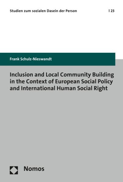 Cover for Schulz-Nieswandt · Inclusion and Local Co (Book) (2016)