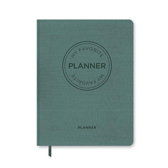Cover for Forlaget Aronsen · MY FAVORITE PLANNER by ARONSEN: MY FAVORITE PLANNER Udateret / Turkisgrøn (Hardcover Book) [1. Painos] (2020)