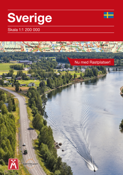 Cover for Kartförlaget · Sverige : skala 1:1 200 000 : med rastplatser (Hardcover bog) (2021)