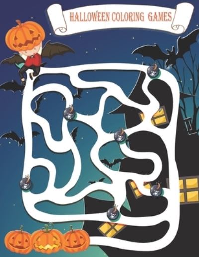 Cover for Zoe Arts Book · Halloween Coloring Games (Pocketbok) (2020)