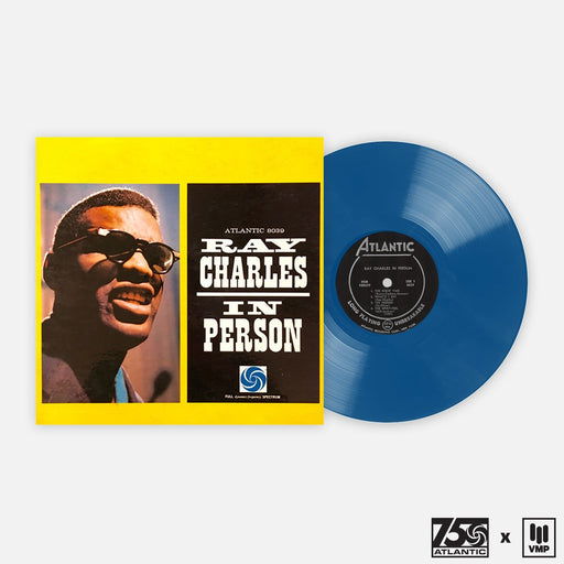 Cover for Ray Charles · Ray Charles in Person (LP) [Blue Coloured edition]