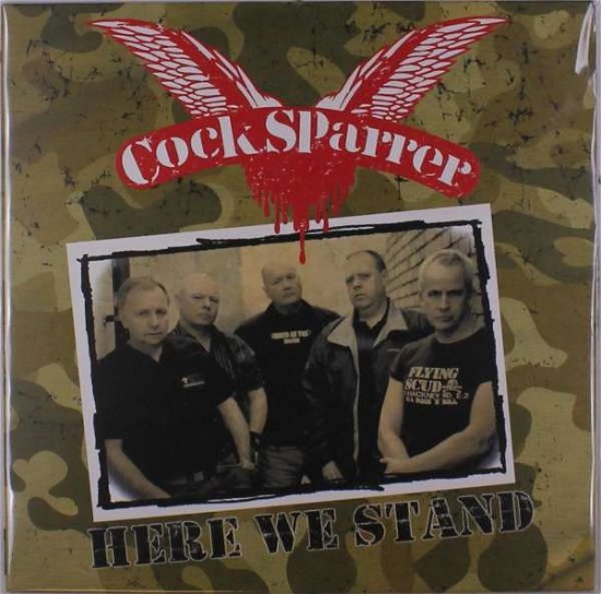 Cover for Cock Sparrer · Here We Stand (Ultra Clear and Red Ghostly Vinyl) (LP) (2022)