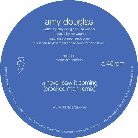 Cover for Amy Douglas · Never Saw It Coming (LP) [Standard edition] (2018)