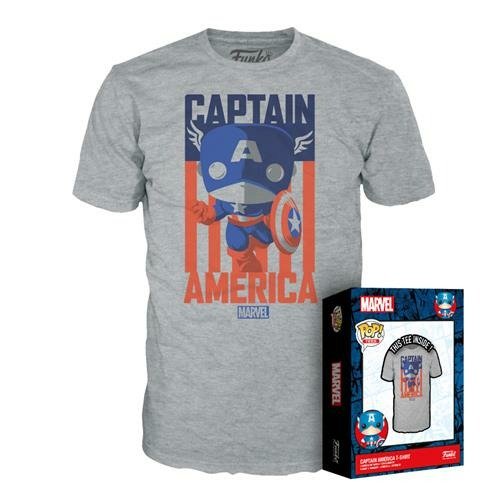 Funko Boxed Tee: Marvel - Captain America (Merchandise) - Funko - Mercancía - Funko - 0889698634014 - 10 de mayo de 2022