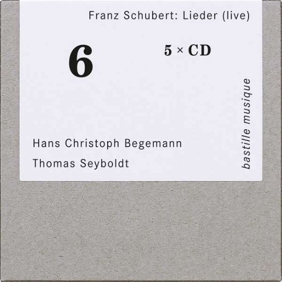 Cover for Franz Schubert (1797-1828) · Lieder (live) (CD)
