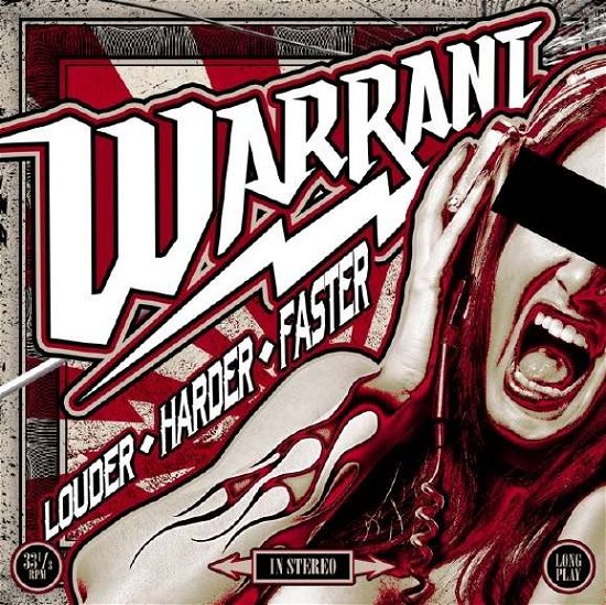 Cover for Warrant · Louder Harder Faster (Red Vinyl) (LP) [Limited edition] (2017)