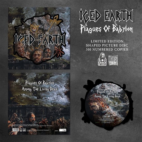 Cover for Iced Earth · Plagues of Babylon (Shaped Picture Disc) (12&quot;) (2021)