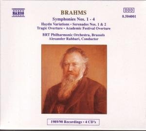 Cover for Rahbari,Alexander / BRTOP · * Sinfonien 1-4/Haydn-Var./+ (CD) (1997)