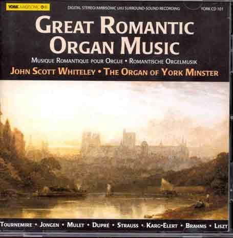 Great Romantic Organ Music: York Mi - M. Dupre - Musik - YORKAMBISONIC - 5015414221014 - 8. September 2009