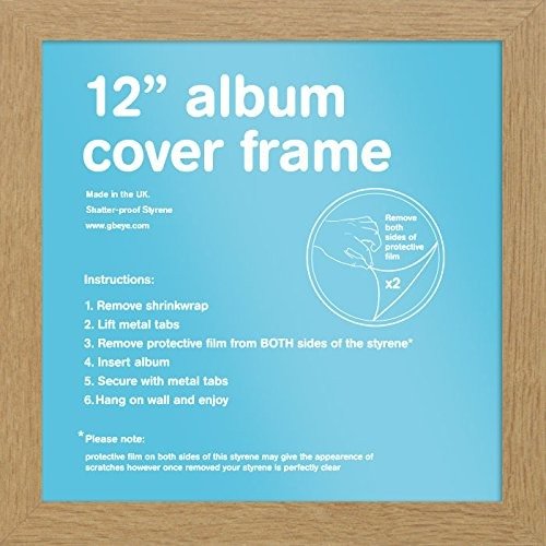 12 Album Cover Frame Oak - Music Protection - Produtos - MUSIC PROTECTION - 5028486147014 - 