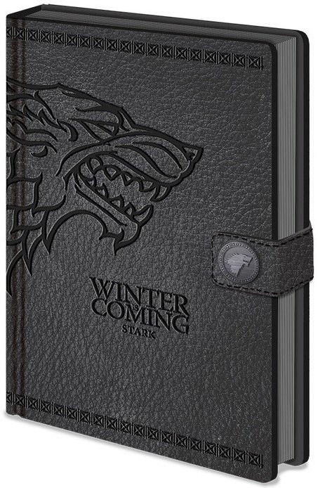 Stark (Premium A5 Notebook / Quaderno) - Game Of Thrones: Pyramid - Produtos - AMBROSIANA - 5051265724014 - 26 de novembro de 2019