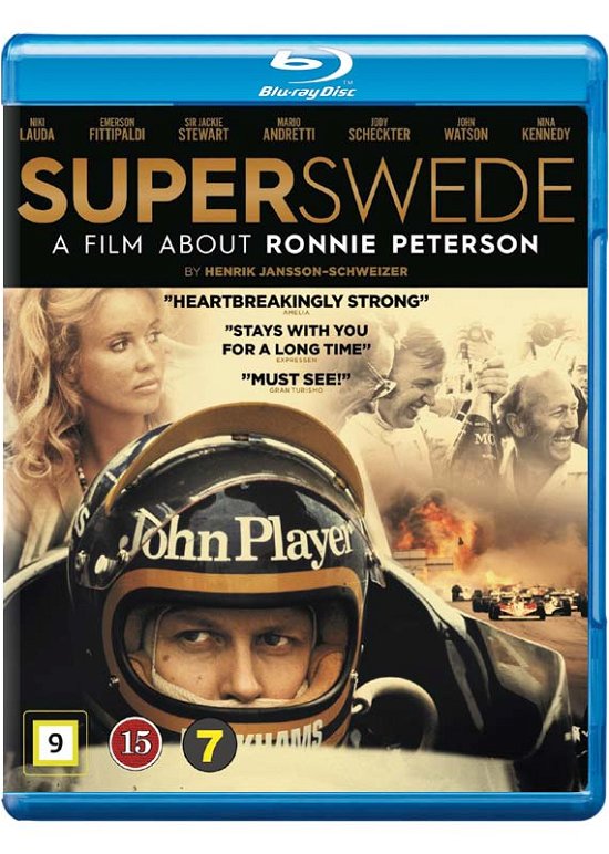 Cover for Superswede · Superswede: Om Ronnie Peterson (Blu-ray) (2017)
