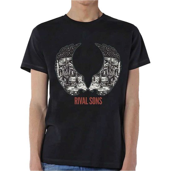 Rival Sons Unisex T-Shirt: Desert Wings - Rival Sons - Fanituote -  - 5056170647014 - 