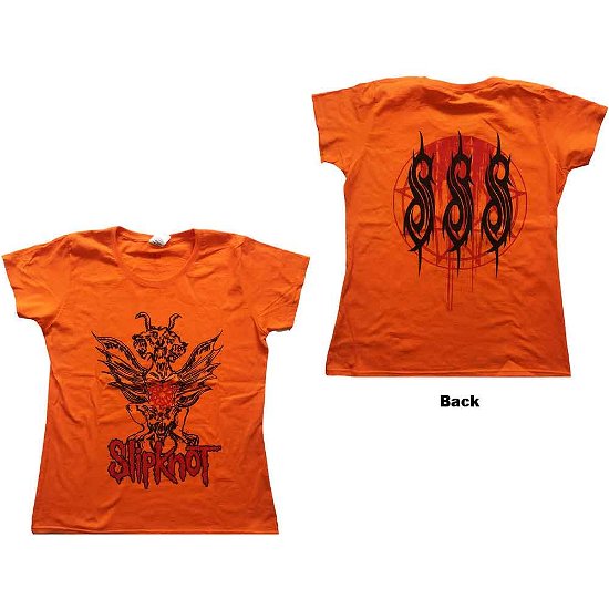 Slipknot Ladies Tee: Winged Devil (Back Print) - Slipknot - Merchandise -  - 5056368680014 - 