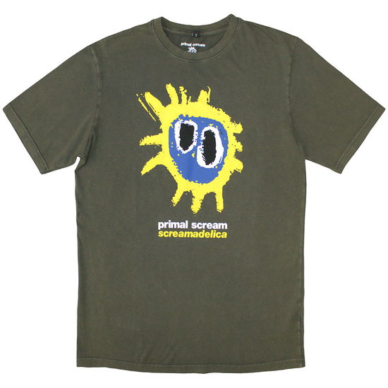 Primal Scream Unisex Stone Wash T-Shirt: Screamadelica - Primal Scream - Merchandise -  - 5056737299014 - November 22, 2024