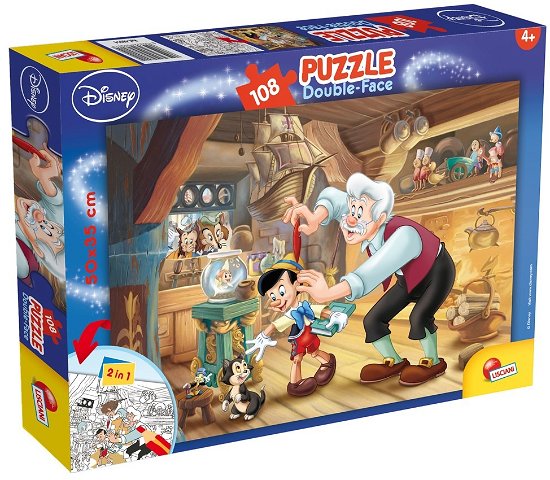 Cover for Pinocchio · Pinocchio - Puzzle Double-Face Plus 108 Pz (Legetøj)