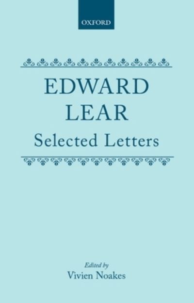 Cover for Edward Lear · Selected Letters (Hardcover Book) (1988)