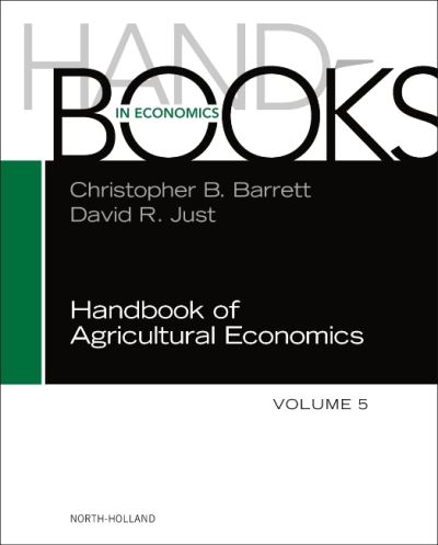 Cover for Christopher B. Barrett · Handbook of Agricultural Economics - Handbooks in Economics (Hardcover Book) (2021)