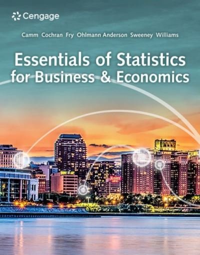 Cover for Anderson, David (University of Cincinnati) · Essentials of Statistics for Business and Economics (Pocketbok) (2023)