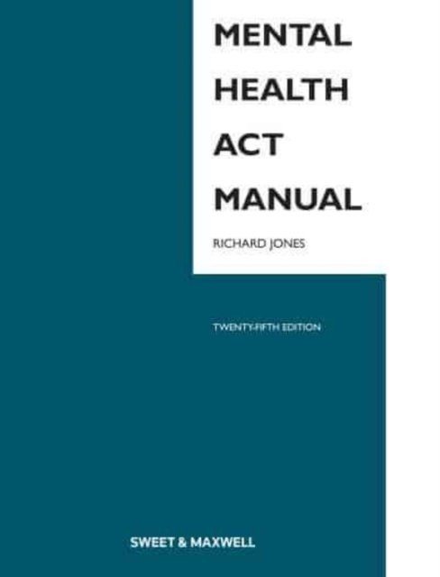 Cover for Richard Jones · Mental Health Act Manual (Pocketbok) (2022)