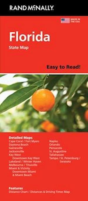 Cover for Rand McNally · Rand McNally Easy to Read: Florida State Map (Kort) (2024)