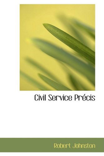 Cover for Robert Johnston · Civil Service Praccis (Hardcover Book) [French edition] (2008)