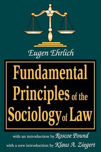 Fundamental Principles of the Sociology of Law - Eugene Ehrlich - Böcker - Taylor & Francis Inc - 9780765807014 - 30 september 2001