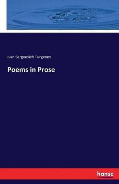 Cover for Turgenev · Poems in Prose (Bog) (2017)