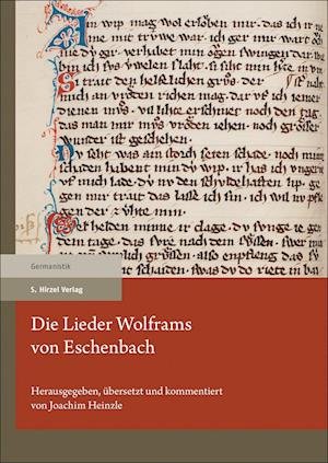 Cover for Joachim Heinzle · Die Lieder Wolframs von Eschenbach (Pocketbok) (2021)