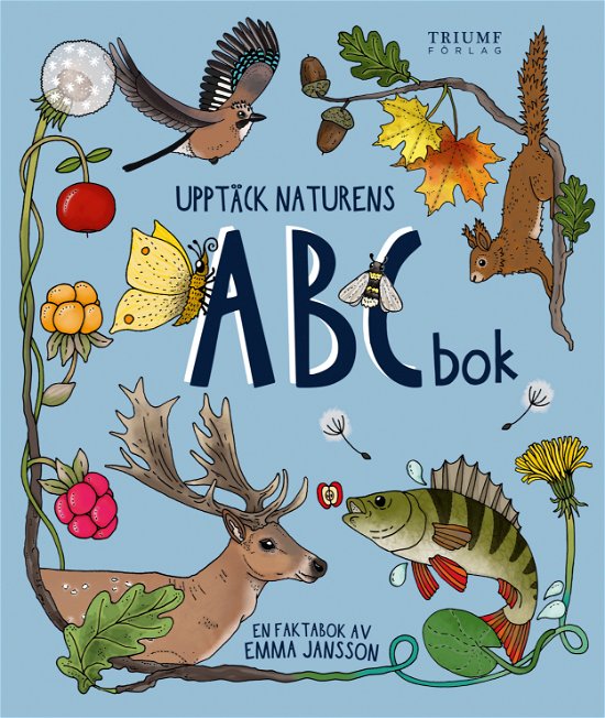Cover for Emma Jansson · Upptäck naturen ABC-bok (Gebundesens Buch) (2024)