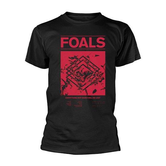 Cover for Foals · Everything Not Saved Will Be Lost / Diamond Flowers (T-shirt) [size S] [Black edition] (2020)