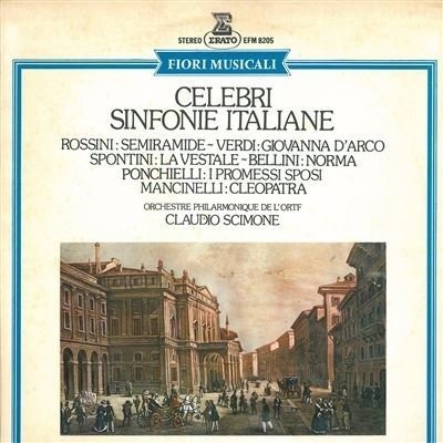 Cover for Gioacchino Rossini  · Celebri Sinfonie Italiane (VINYL)