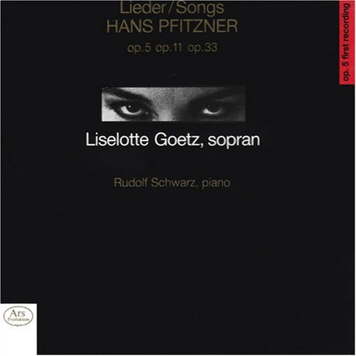 Cover for H. Pfitzner · Lieder:op.5,11 &amp; 33 (CD) (2009)