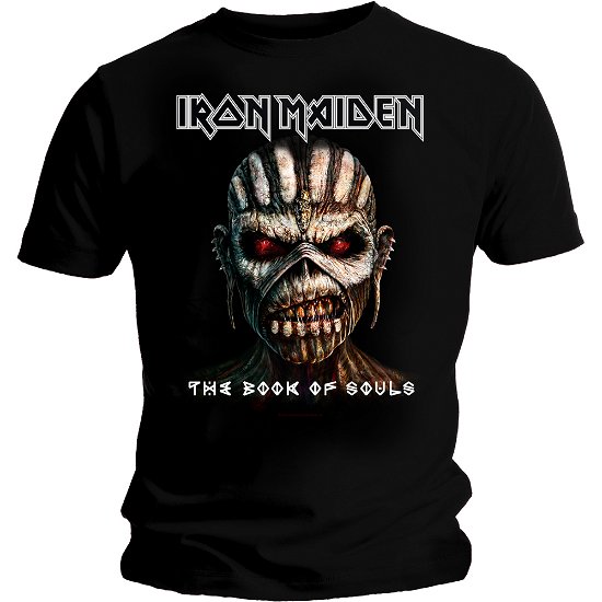 Iron Maiden Unisex T-Shirt: The Book of Souls - Iron Maiden - Produtos - Global - Apparel - 5055979910015 - 7 de setembro de 2015