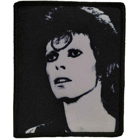 David Bowie Standard Printed Patch: Black & White - David Bowie - Marchandise -  - 5056368696015 - 