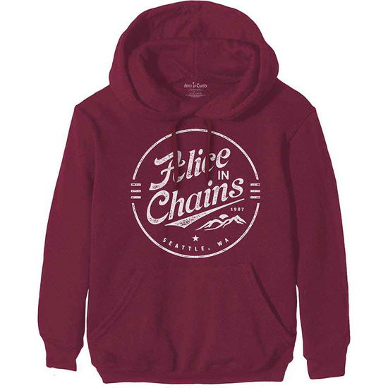 Alice In Chains Unisex Pullover Hoodie: Circle Emblem - Alice In Chains - Gadżety -  - 5056561026015 - 24 lutego 2022